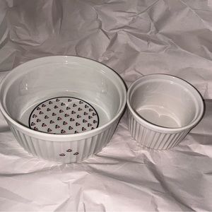 Copco Vintage 1 1/2 quart baking dish Country Pattern Made in Japan 1982